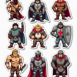 Pop Culture Parodies - Sticker Sheet v7